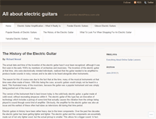 Tablet Screenshot of aboutelectricguitars.wordpress.com