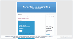 Desktop Screenshot of gartenfangemeinde.wordpress.com