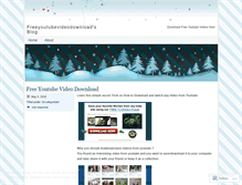 Tablet Screenshot of freeyoutubevideodownload.wordpress.com