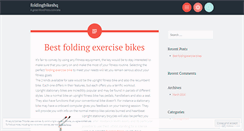 Desktop Screenshot of foldingbikeshq.wordpress.com