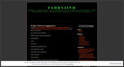 Desktop Screenshot of fahryiind.wordpress.com