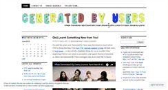 Desktop Screenshot of generatedbyusers.wordpress.com