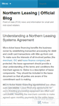 Mobile Screenshot of northernleasing.wordpress.com