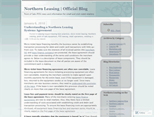 Tablet Screenshot of northernleasing.wordpress.com