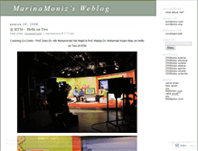 Tablet Screenshot of marinamoniz.wordpress.com