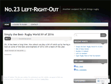 Tablet Screenshot of no23leftrightout.wordpress.com