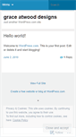 Mobile Screenshot of graceatwood.wordpress.com