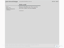 Tablet Screenshot of graceatwood.wordpress.com