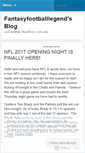 Mobile Screenshot of fantasyfootballlegend.wordpress.com