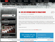 Tablet Screenshot of fantasyfootballlegend.wordpress.com