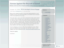 Tablet Screenshot of greensstoptheboycott.wordpress.com