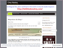 Tablet Screenshot of labibliodenodrey.wordpress.com