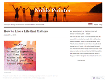 Tablet Screenshot of noblepointer.wordpress.com