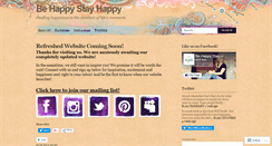 Desktop Screenshot of behappystayhappy.wordpress.com