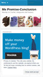 Mobile Screenshot of mspremiseconclusion.wordpress.com
