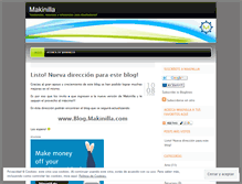 Tablet Screenshot of makinilla.wordpress.com