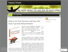 Tablet Screenshot of passiondrivers.wordpress.com