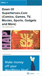 Mobile Screenshot of dawnofsuperheroes.wordpress.com