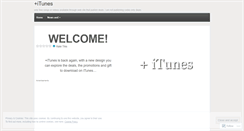 Desktop Screenshot of moreitunes.wordpress.com