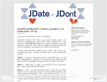 Tablet Screenshot of jdateorjdont.wordpress.com
