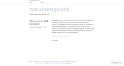 Desktop Screenshot of narutoengsubs.wordpress.com