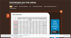 Desktop Screenshot of ekotoksikologifpikunpad.wordpress.com