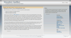 Desktop Screenshot of educationgazillion.wordpress.com