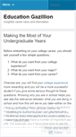 Mobile Screenshot of educationgazillion.wordpress.com