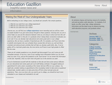 Tablet Screenshot of educationgazillion.wordpress.com