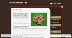 Desktop Screenshot of dwarfhamstersite.wordpress.com