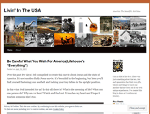 Tablet Screenshot of livinintheusa.wordpress.com