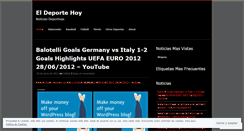 Desktop Screenshot of eldeportehoy.wordpress.com