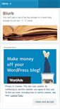 Mobile Screenshot of blurbbookreviews.wordpress.com