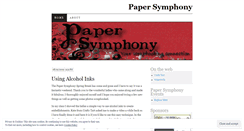 Desktop Screenshot of papersymphony.wordpress.com