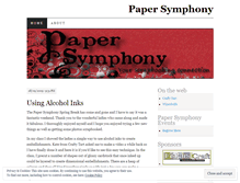 Tablet Screenshot of papersymphony.wordpress.com