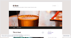 Desktop Screenshot of elbotenyc.wordpress.com