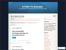 Tablet Screenshot of apathtosuccess.wordpress.com