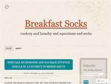 Tablet Screenshot of breakfastsocks.wordpress.com