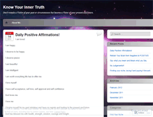 Tablet Screenshot of knowyourinnertruth.wordpress.com