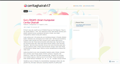 Desktop Screenshot of ceritaghairah17.wordpress.com