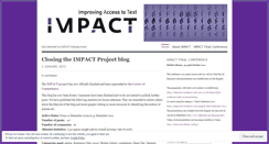 Desktop Screenshot of impactocr.wordpress.com