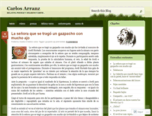 Tablet Screenshot of carlosarranz.wordpress.com