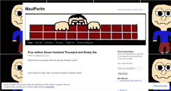Desktop Screenshot of maulpartin.wordpress.com
