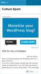 Mobile Screenshot of culturespam.wordpress.com