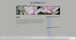 Desktop Screenshot of bloominglily.wordpress.com