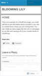 Mobile Screenshot of bloominglily.wordpress.com