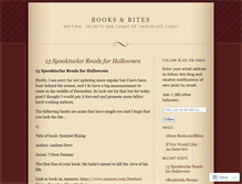 Tablet Screenshot of booksandbites.wordpress.com