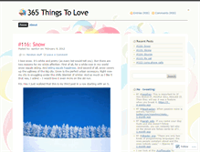 Tablet Screenshot of 365ttl.wordpress.com