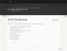 Tablet Screenshot of josephshambrook.wordpress.com