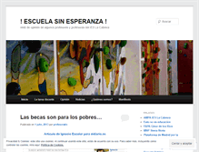 Tablet Screenshot of escuelasinesperanza.wordpress.com